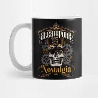 Steampunk Nostalgia Gentleman Skull Mug